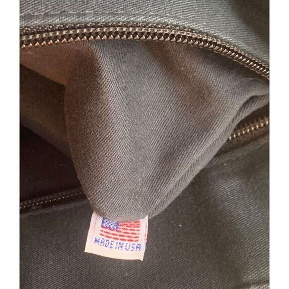 Kate Spade SAM 90s Y2K Black Nylon Icon Big Box Tote Bag Purse vintage MCM - Picture 9 of 9